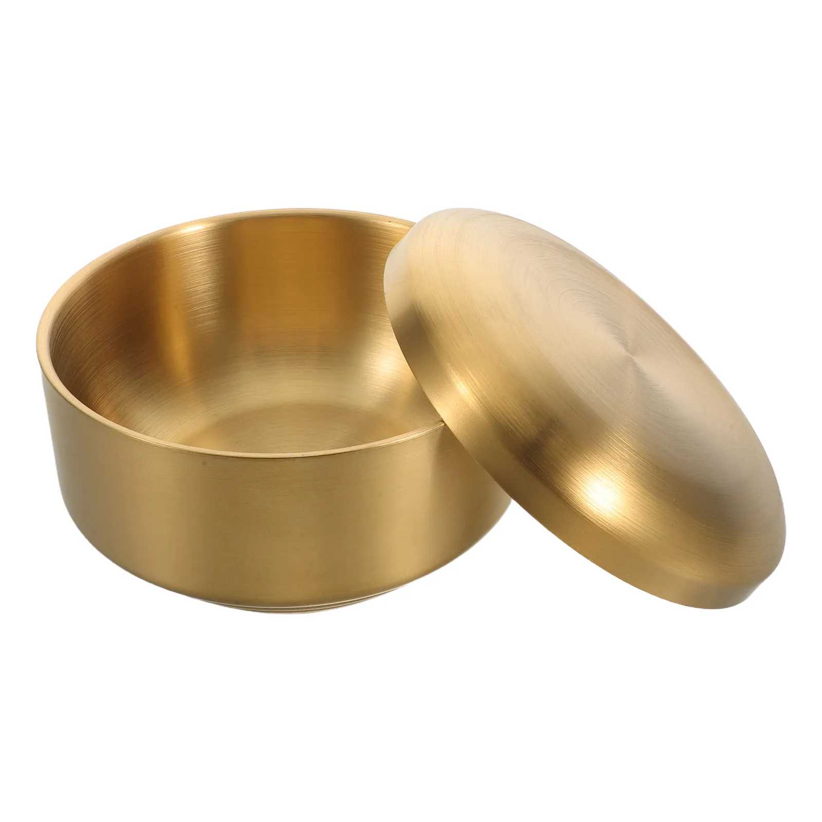 

Премиальная чаша для бритья из нержавеющей стали с крышкой для мужчин, дорожный контейнер для мыла, емкость для крема для бритья, чаша для влажного бритья, люкс