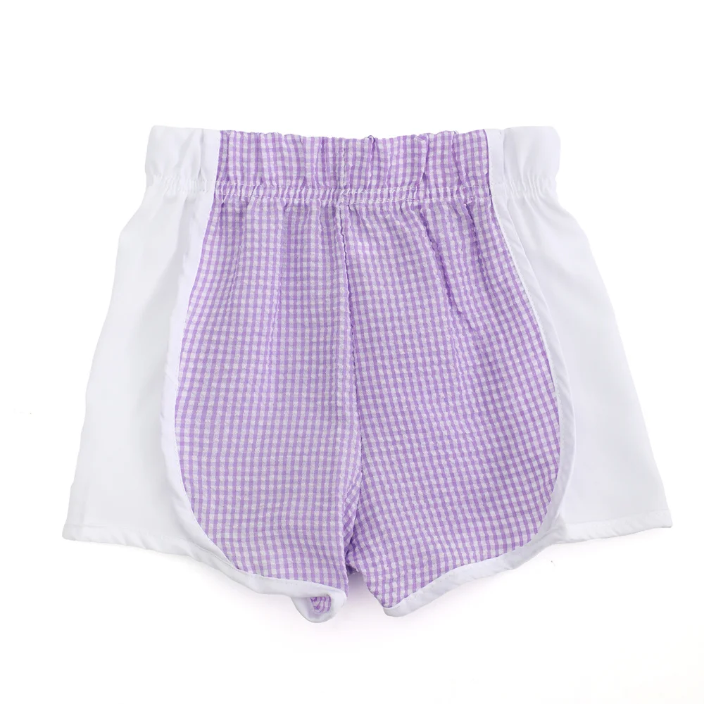 Seersucker-Shorts d\'athlétisme pour filles, culottes de course légères pour adolescentes, pantalons de sport actifs à séchage rapide pour enfants