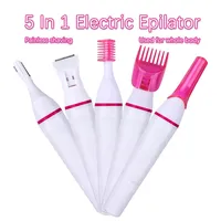 Multifunction 5 In 1 Electric Epilator For Women Hair Remover Shaver Razor For Eyebrow Underarm Bikini Leg Depilador Feminino