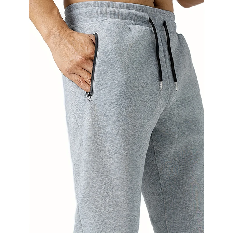 Viser de survêtement athlétiques décontractés pour hommes, joggeurs d'entraînement, pantalons de printemps et d'automne, taille élastique, proximité, Wstring, fjt