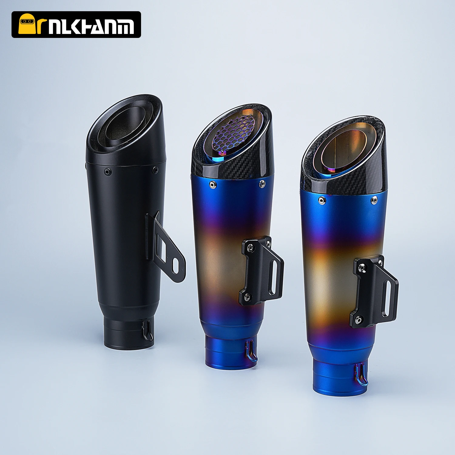 60mm Universal Motorcycle Exhaust Muffler Pipe with DB Killer For YZF R3 XMAX GSX250 Pcx125 cbr250rr crf150 mt03