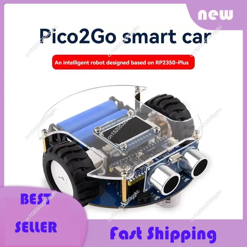 Necessary Smart Picogo RP2350-Plus Car Robot Development Board With Obstacle Avoidance, Tracking& Bluetooth Modules