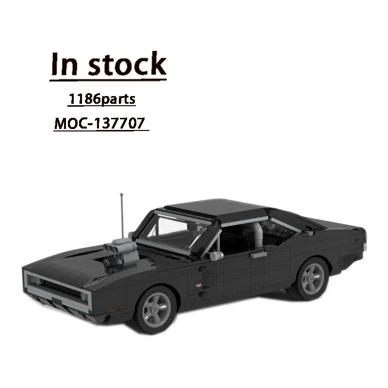 MOC-137707 Classic Movie Series Supercar Assembly Stitching Building Block Model1186Parts Children's Birthday Building Block Toy