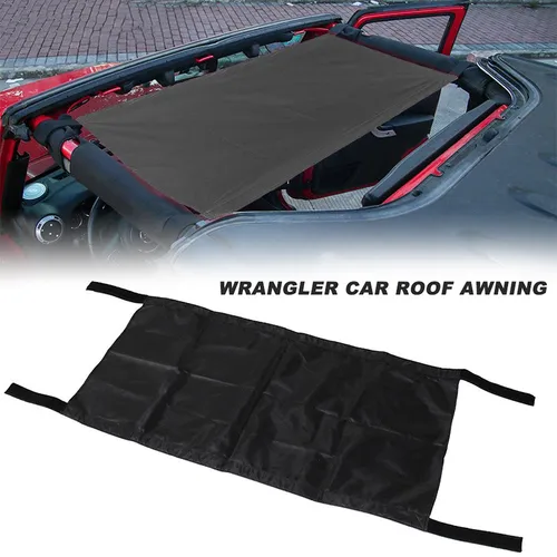 Parasol para techo de coche, parasol superior de Bikini para Jeep Wrangler, accesorios ilimitados 1987-2020 YJ, TJ, LJ, JK, JKU, JL, JLU, para Jeep