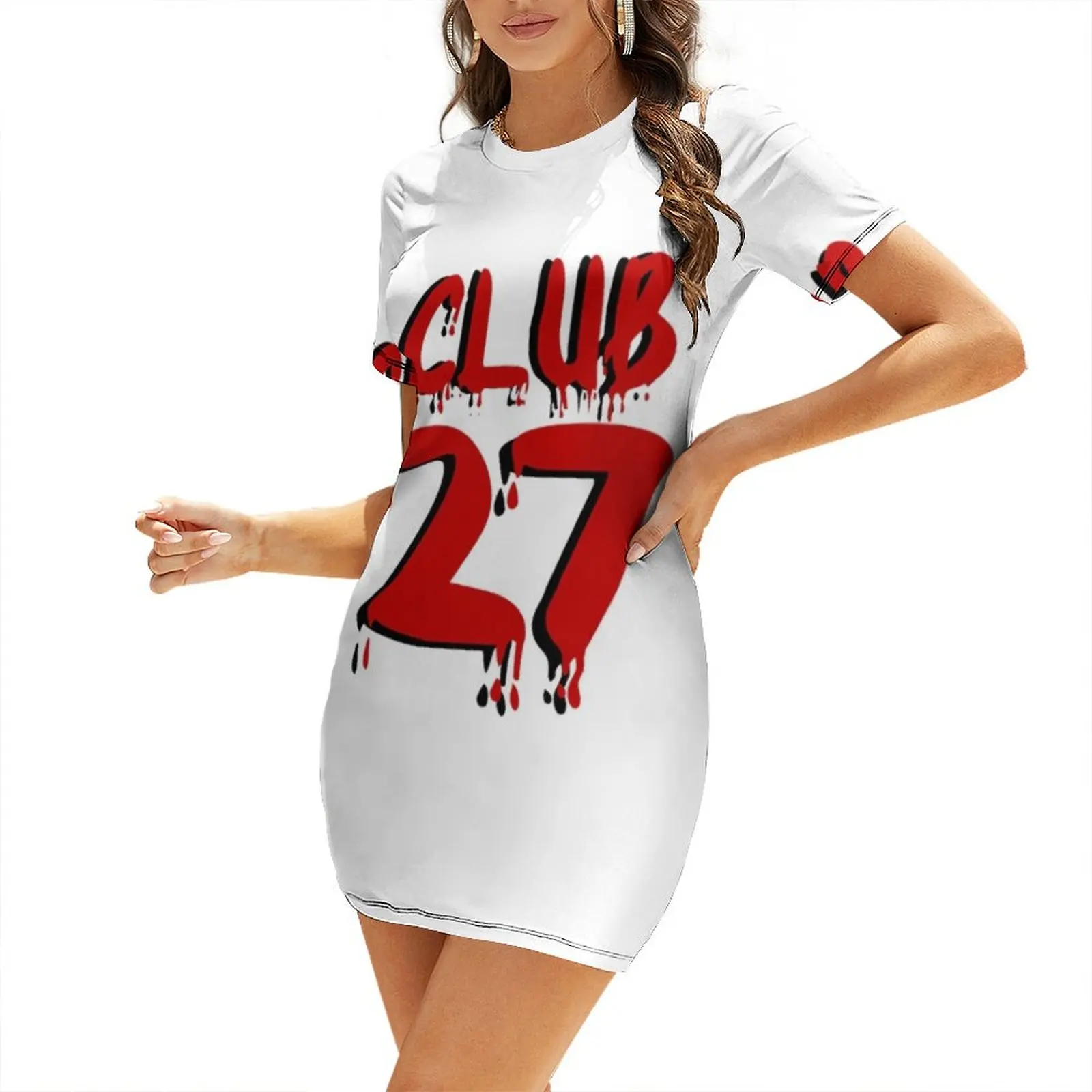 

Club 27 Short-Sleeved Dress Dress women wedding dresses for woman dress summer
