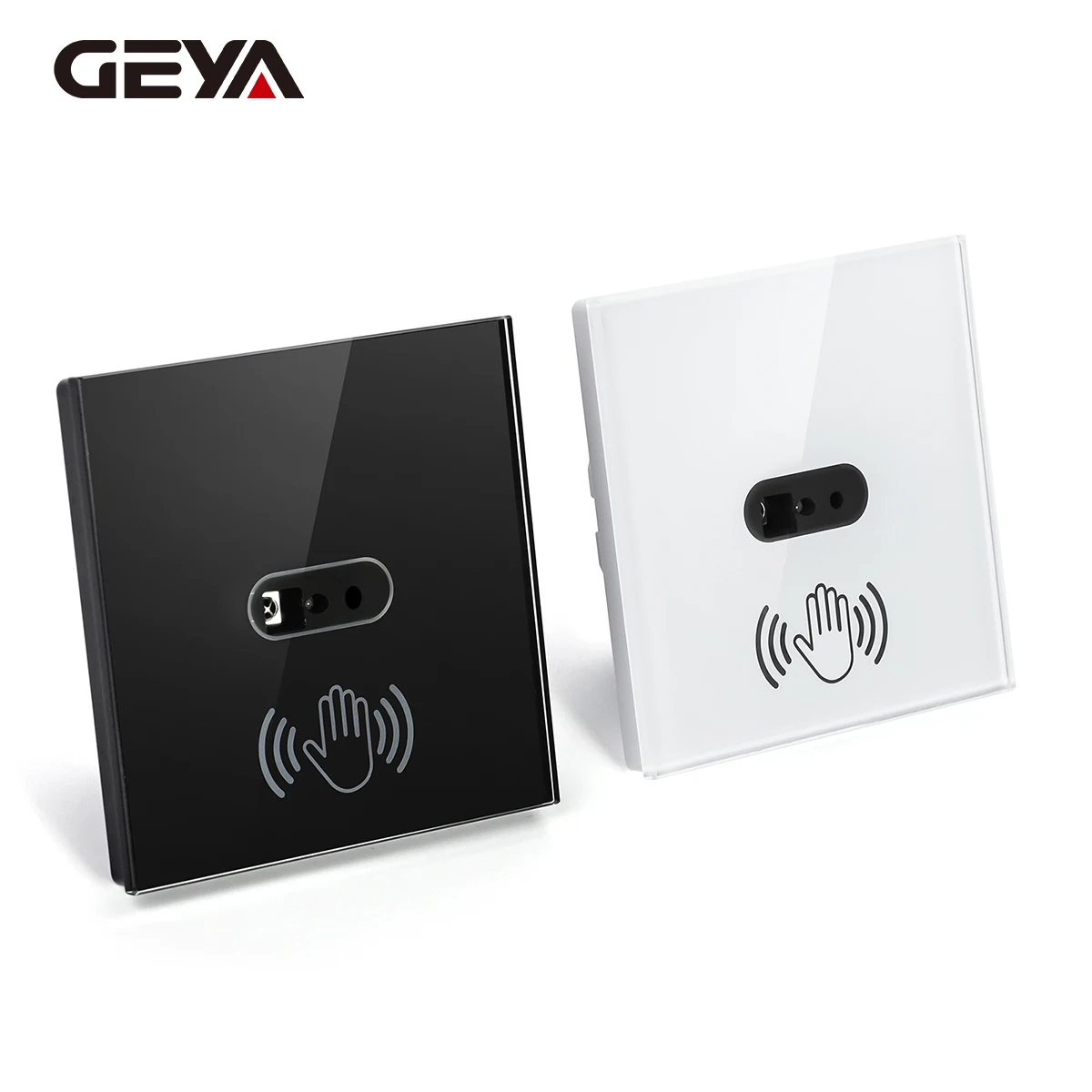 

GEYA EU Infrared Sensor Switch IR Wave Motion Sensor Wall Light Switch No Need Touch AC110V/240V Glass Screen Panel On Off Lamp