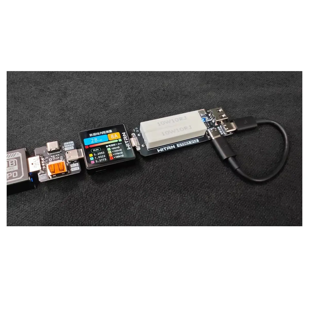 

Новая электронная плата-адаптер USB-C для измерения пульсаций, сопротивления и нагрузки, многофункциональная плата для измерения напряжения и тока, электронная нагрузка USB T