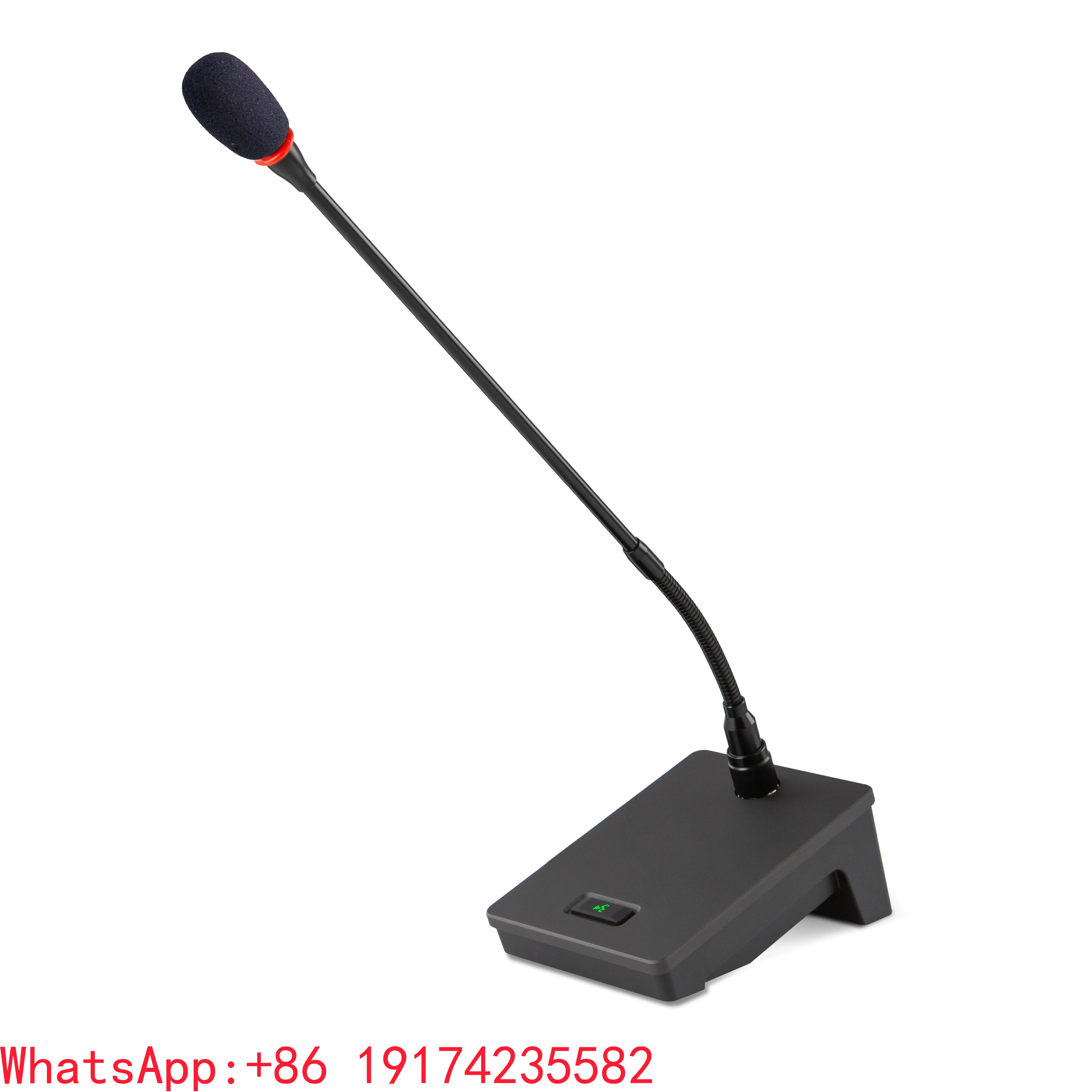 TTM450 Wired Metal Speech Gooseneck Condenser Conference Microphone Podium Microphone 48V 3V 8M Cable for Meeting Teaching