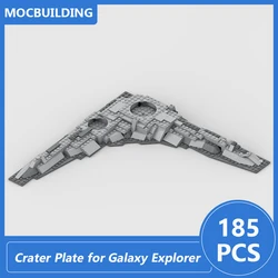 Galaxy Explorer 10497 Crater Plate Model Moc Building Blocks Diy Assembled Bricks Space Serise Display Toys Gifts 185PCS