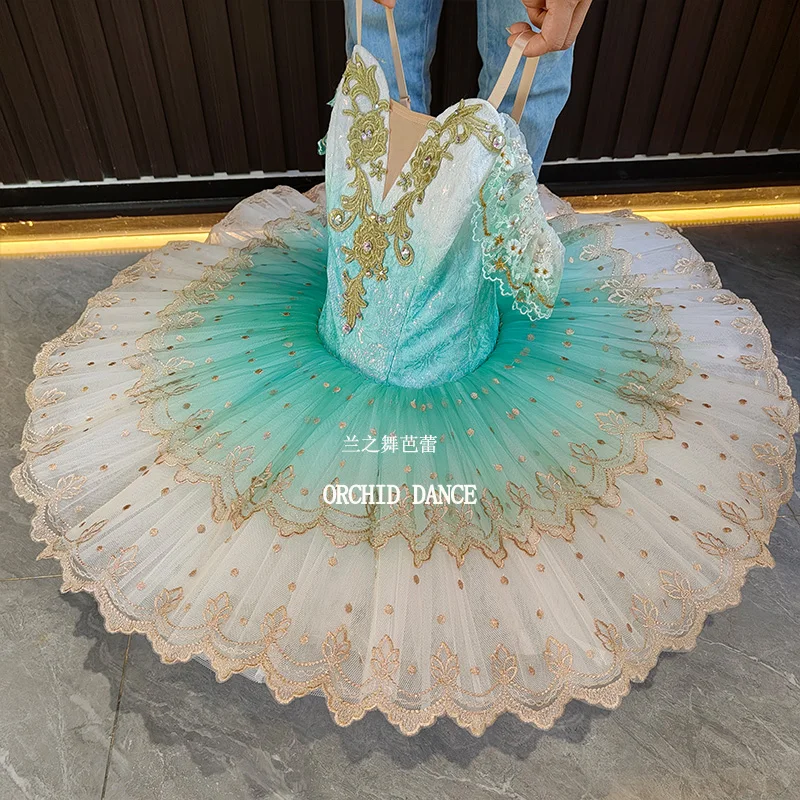 전문 고품질 사용자 정의 크기 7 레이어 어린이 소녀 여성 성인 성능 착용 해군 버드 발레 투투 의상