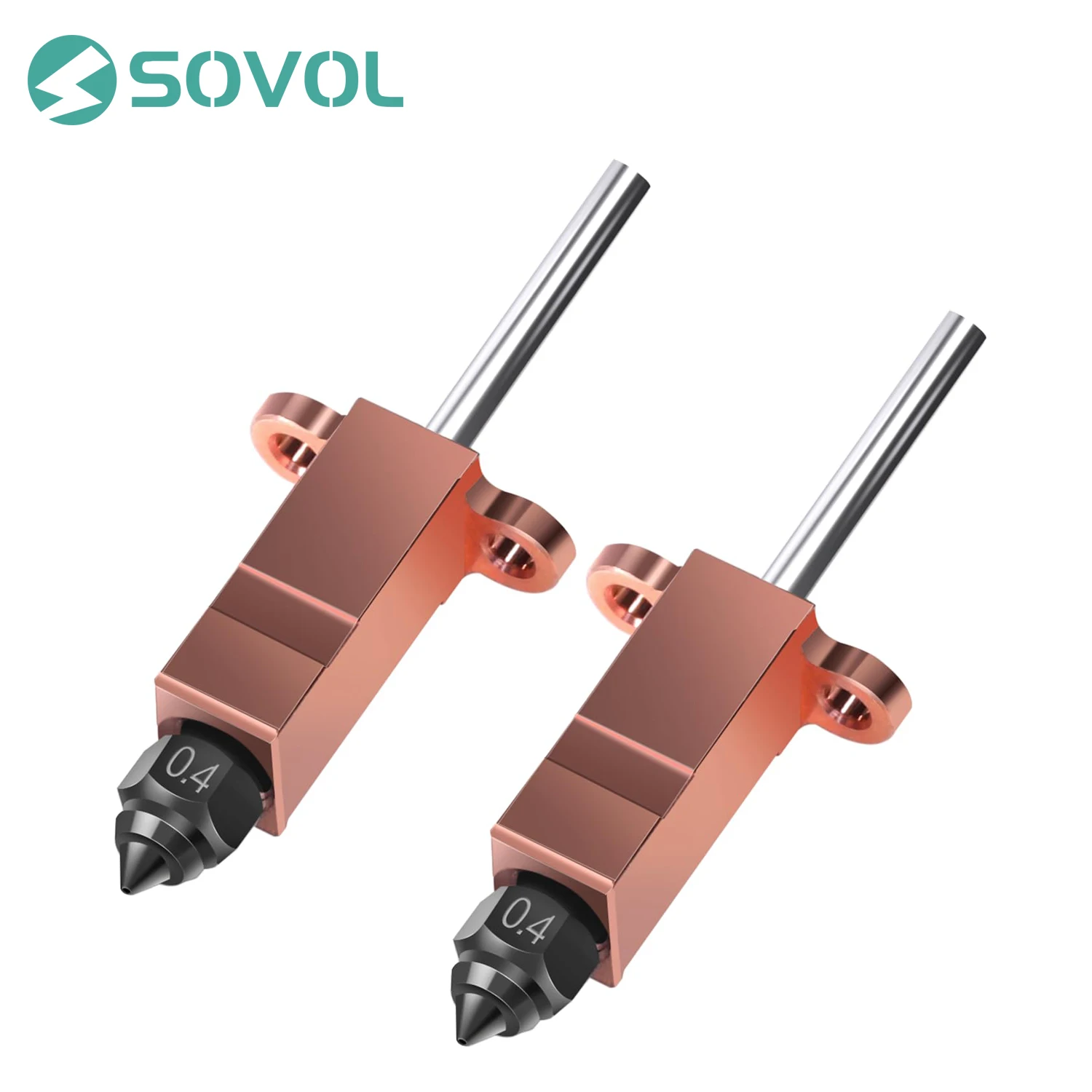 Zestaw dysz ze stali hartowanej 2 szt. 0,4 mm do SV08/T300