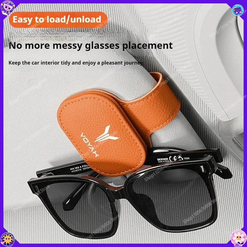 Magnetic Sun Visor Sunglasses Clip For VOYAH FREE Dream Passion Courage Car Eyewear Holder Organizer Auto Interior Accessory