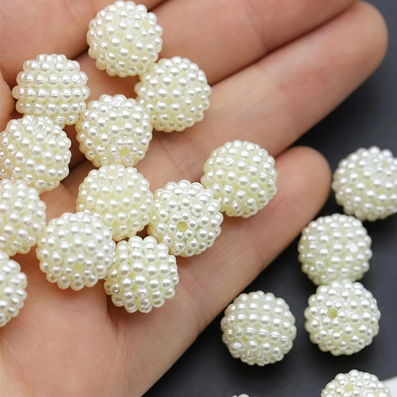 10mm/12mm 50pcs/set Ball Beads for Jewelry Making Handmade Bracelet Necklace Key Chain Accessories - AliExpress 36