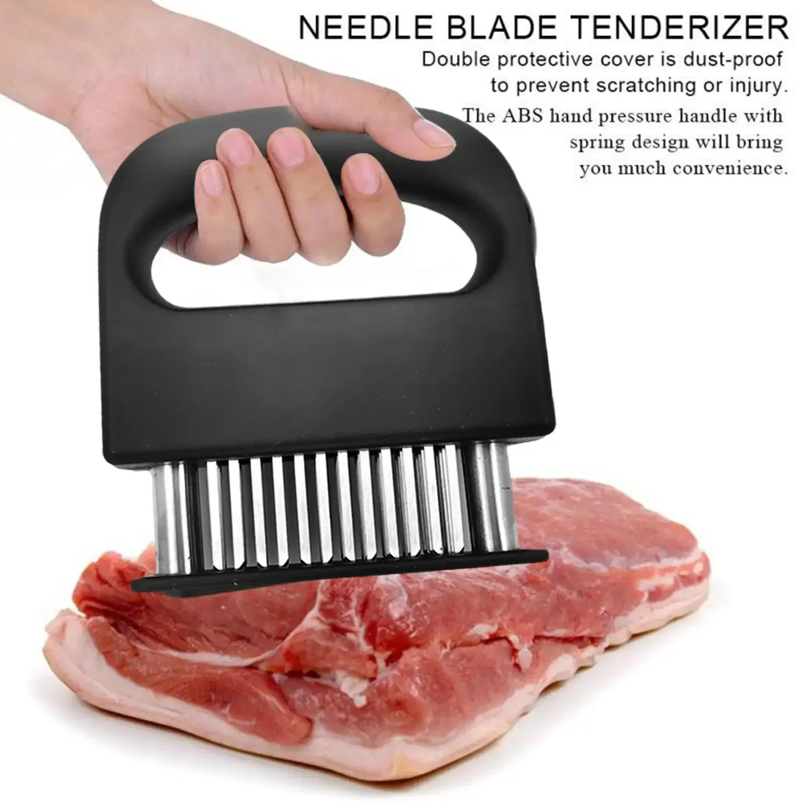 Meat Tenderizer 48 Steel Needles Meat Tenderizer Steak Softener Pounder Kitchen Cooking Tools Hammer Gadgets L8O3 image 3