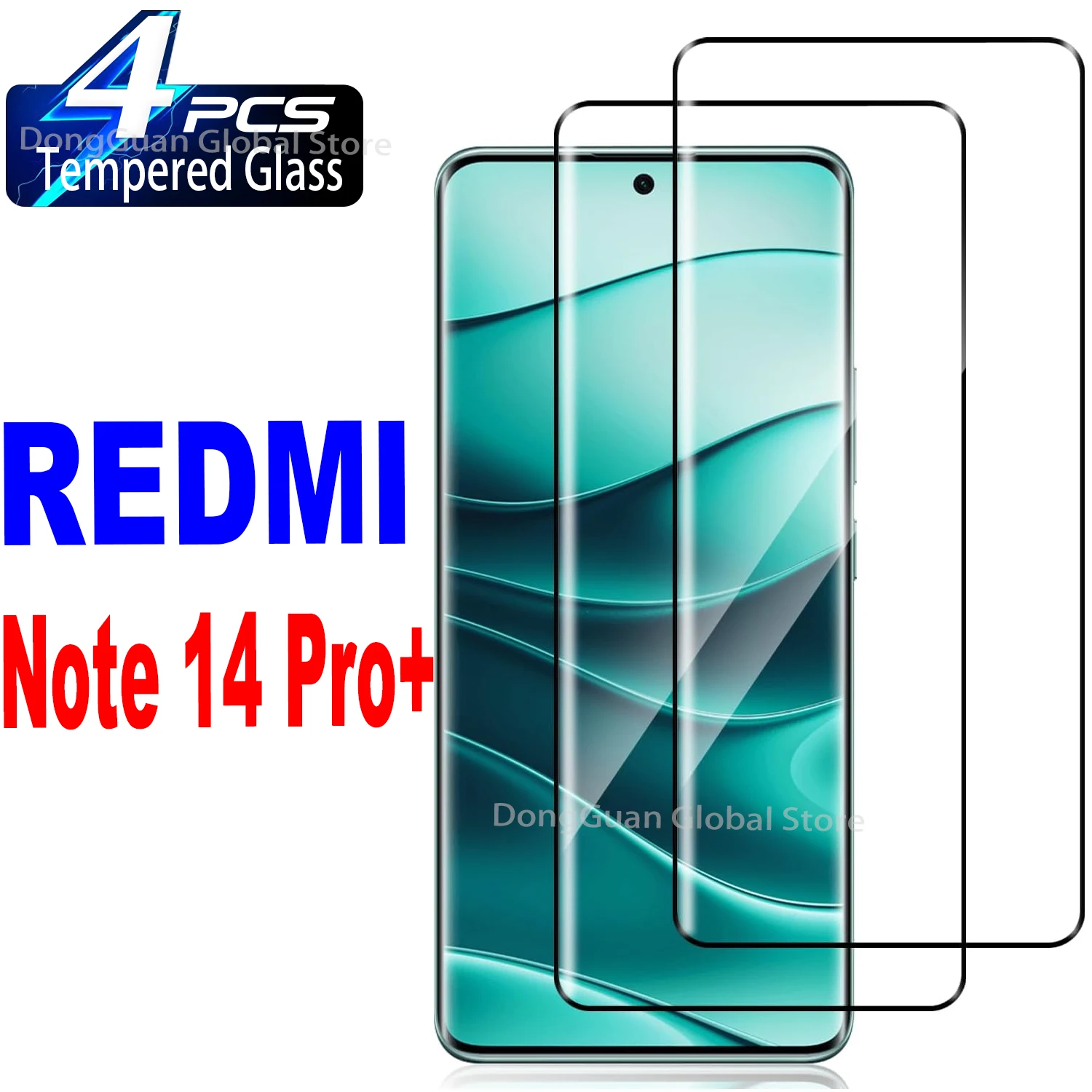 

3D Tempered Glass For Xiaomi Redmi Note 14 Pro+ 5G Screen Protector Glass Film