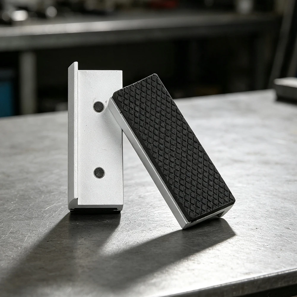 Anti-Slip Grip Magnetic Vise Protector Easy Install Magnetic Pad Magnetic Pad Stable Clamping Process Strong Magnetic Strips