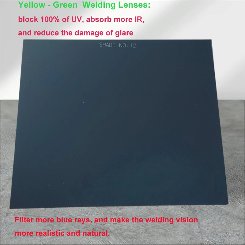 1pc Black Welding Filter Anti-Glare Glass Lens Welding Eye Protection 114x133mm Shade 9-13 For Welding Hood Goggles Helmet Shiel