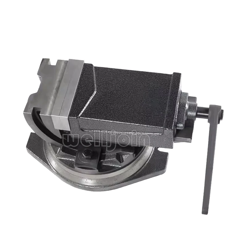 High precision 4 Inch Inclinable Angle Solid Flat Tongs 360-Degree Rotary Precision Taper Vise Precision High Quality