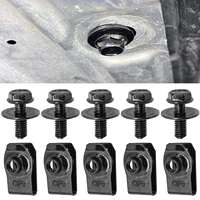 Car Body Bolts & U-nut Clips M6 Fastener Screws for Nissan Tiida Qashqai J11 J10 Juke Versa Kicks 2 Skyline