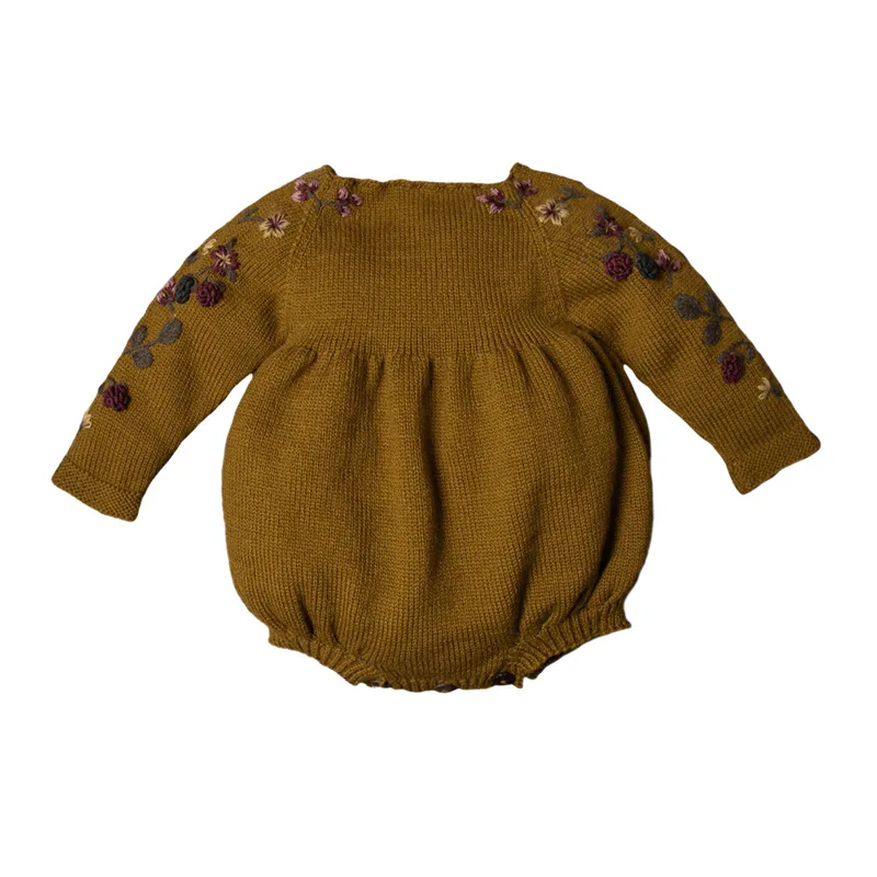 2025 meninas cardigan de malha para o inverno outono crianças menina casacos vintage boutique malha suéteres jaqueta crianças roupas bordadas