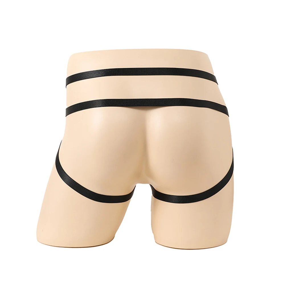 Culotte Sexy pour Homme, Anneau Rond, Jockstrap Perlé, String G-String, Sous-Vêtements, Slip Sissy, String Transparent, Dos Ouvert