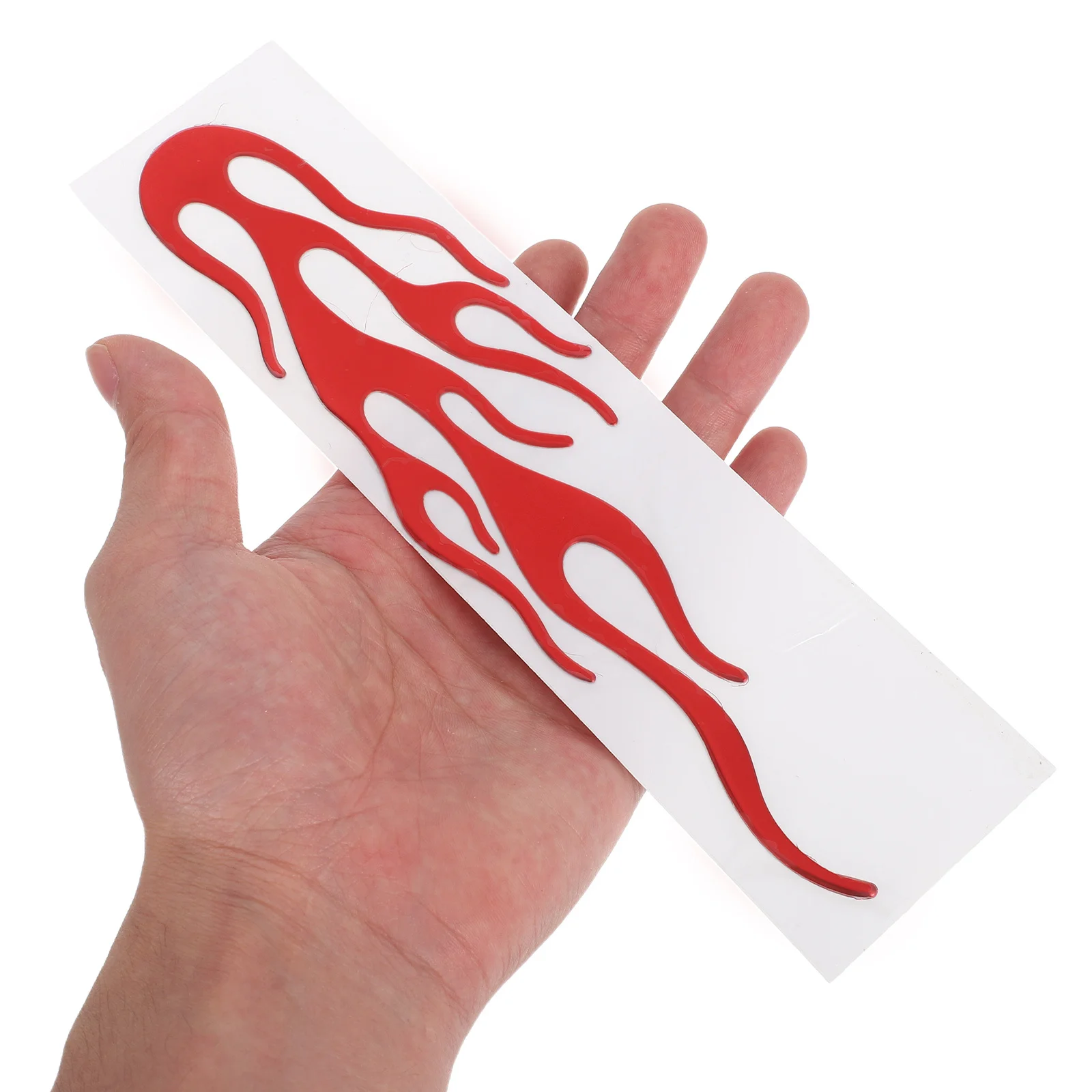 

10Pcs 3D Personality Flame Car Stickers Easy Install Flame Motorbike Decals No Residue Car Window Vehicle Stickers