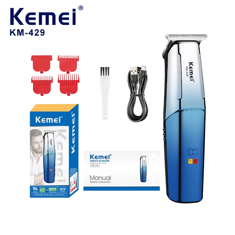 

Kemei 429 Electric Hair Clippers Professional Hairdressing Cordless Hair Cutting Machine Household Hair Trimmer Carving Clipper