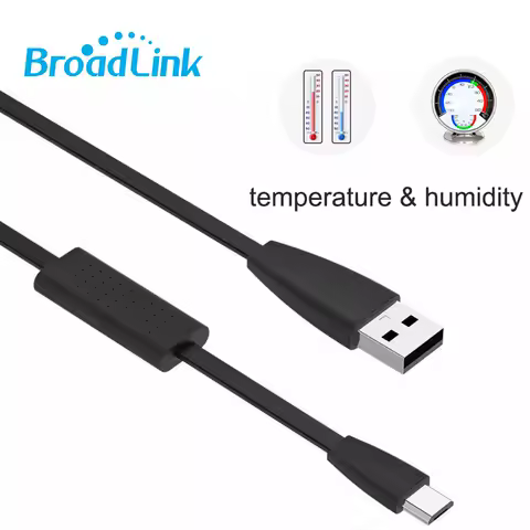 2026 Broadlink HTS2 Sensor Accessoire Works RM4 Pro RM4 Mini Smart Home Usb Kabel Temperatuur En Vochtigheid Detector Werken Met