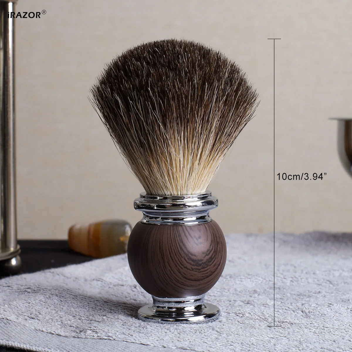 Pure Badger Hair Shaving Brush 100% Original Rosewood Grain Handle for Men's Classic Safety Razor Barber Accessories