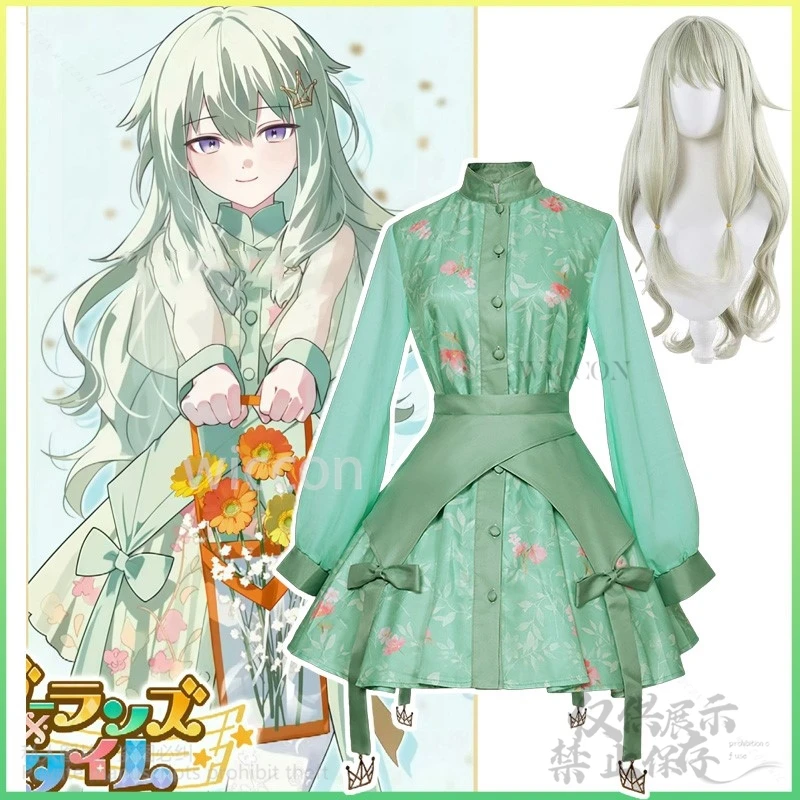 Anime Game Project Sekai 4th Cosplay Costume pour femme, jolie robe, Lolita Kawaii, perruque PJSK pour fille, Halloween personnalisé, Kusanagi Nene