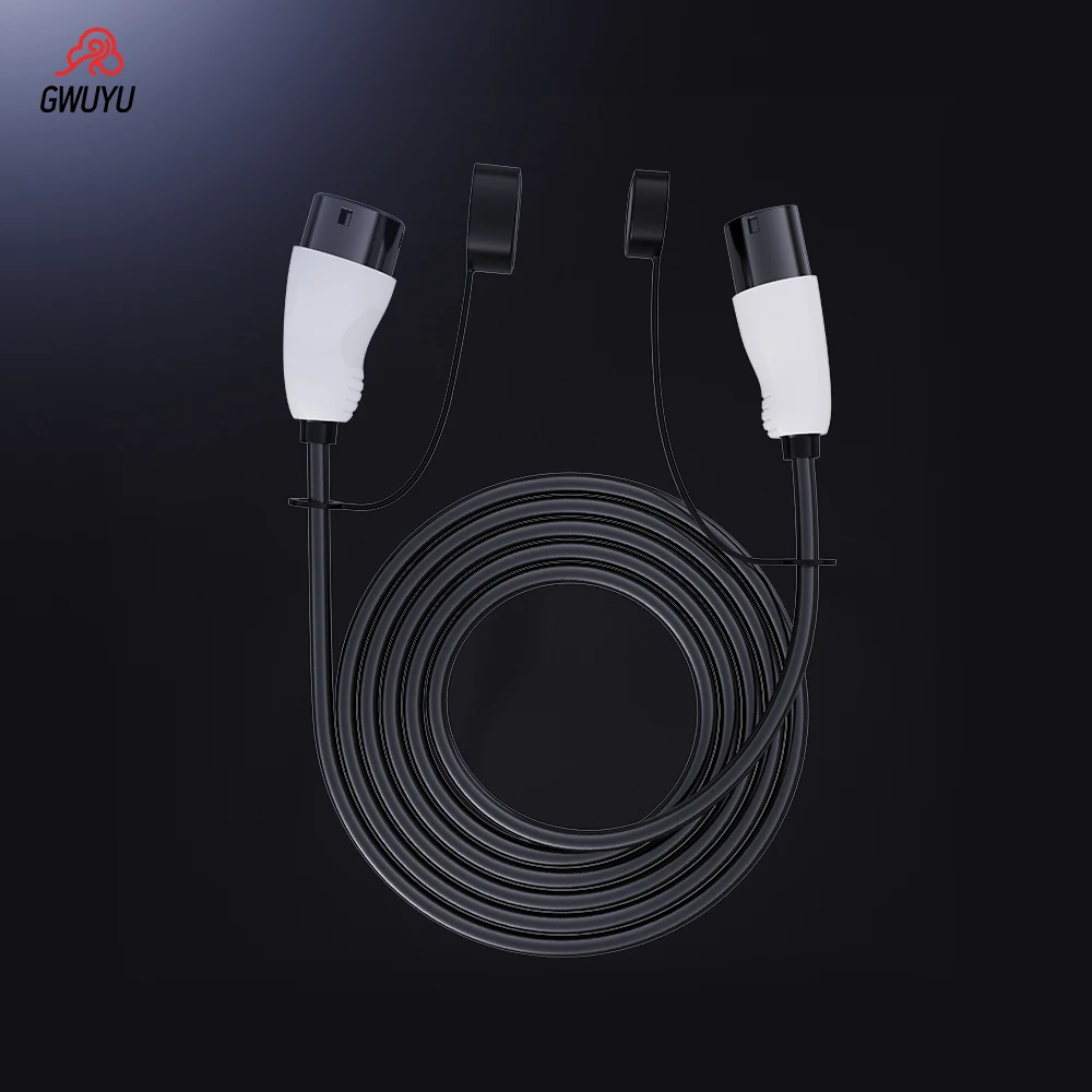 EV Charging Cable GWUYU O10 Double Head AC Charging 5M Female to Male Plug 3.5KW 7KW 11KW 22KW 16A 32A 3 Phase for Electric Car