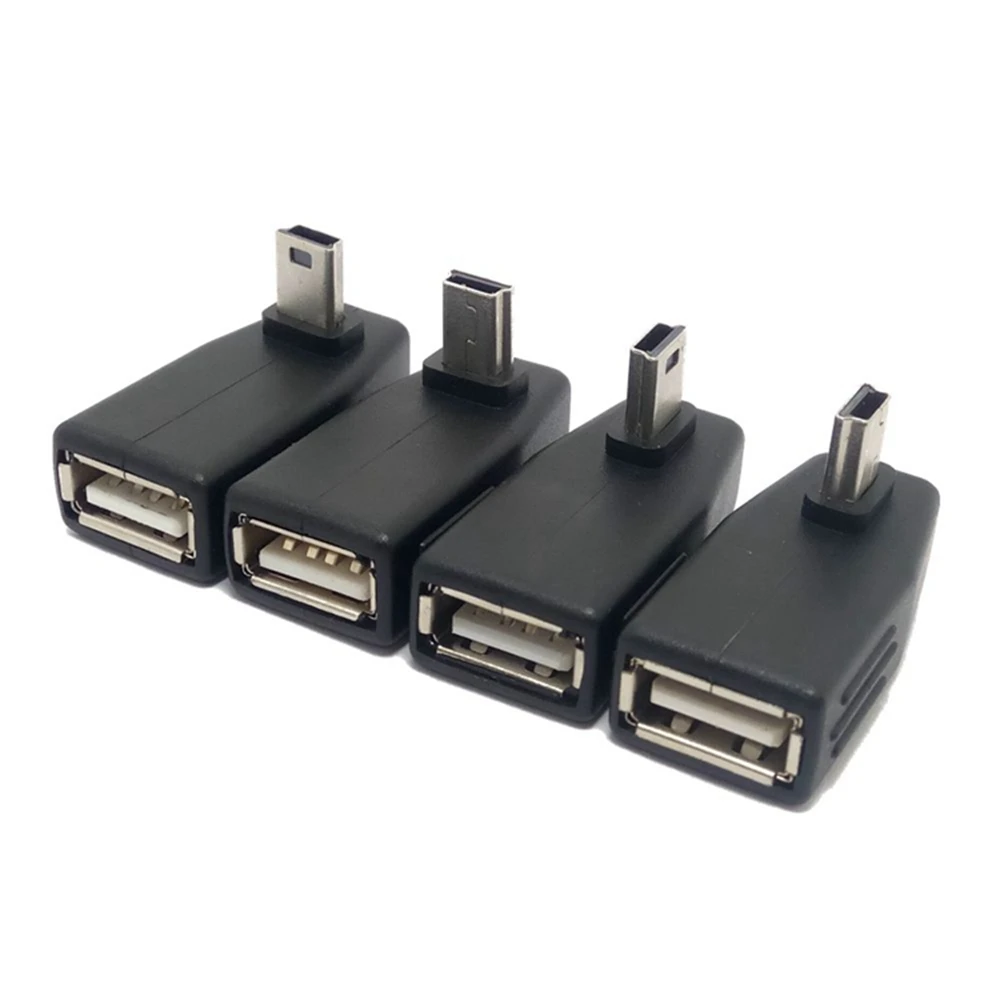 

Mini USB 2.0 Up/Down Left/Right Anlgled OTG USB Female to Mini 5 p Male Adapter Plug 90D USB OTG HOST