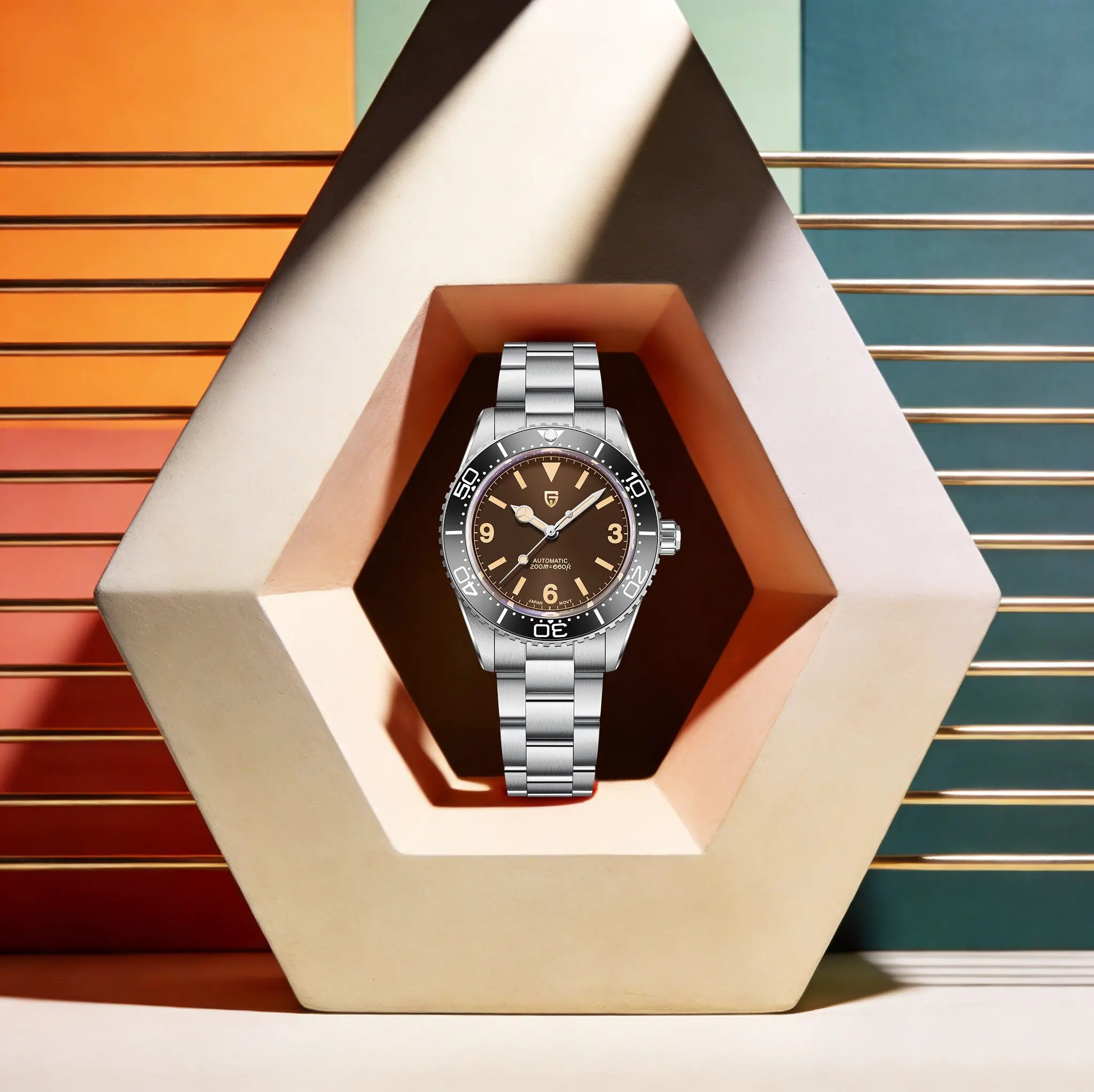 

Механические часы PAGANI DESIGN Business Elite для мужчин: успешный выбор, нержавеющая сталь, сапфировое стекло, светящиеся элементы, водонепроницаемость 20 бар, часы для дайвинга