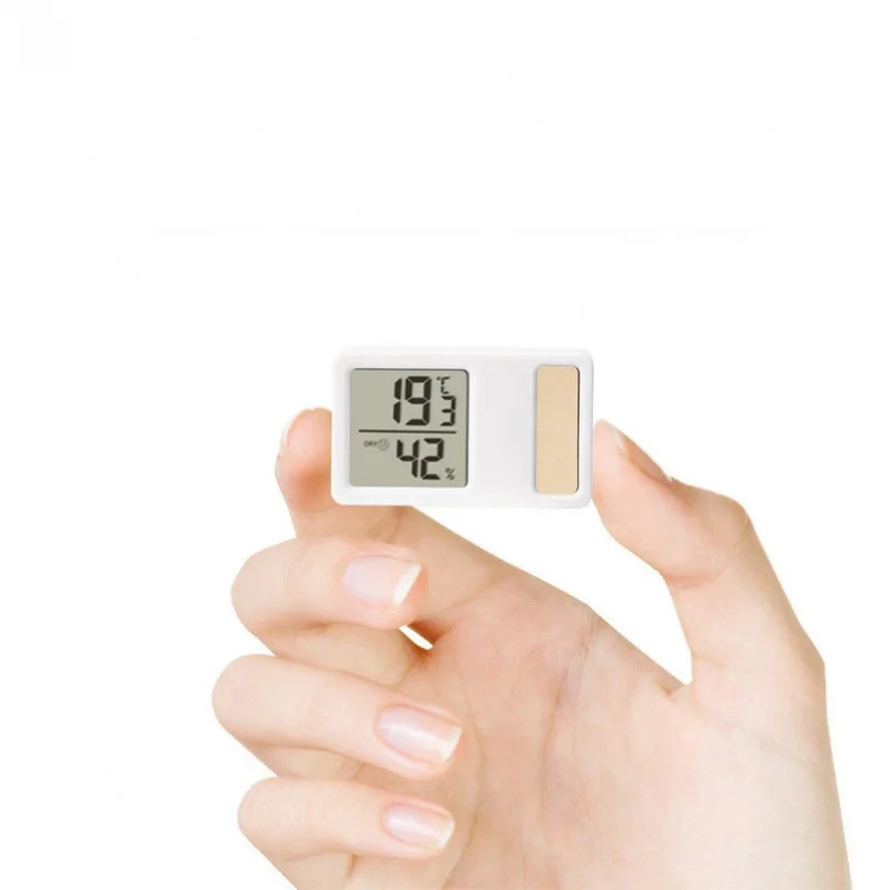 

Solar power Temperature and Humidity Meter Mini Portable Digital Electronic Detection Meter for Bedroom