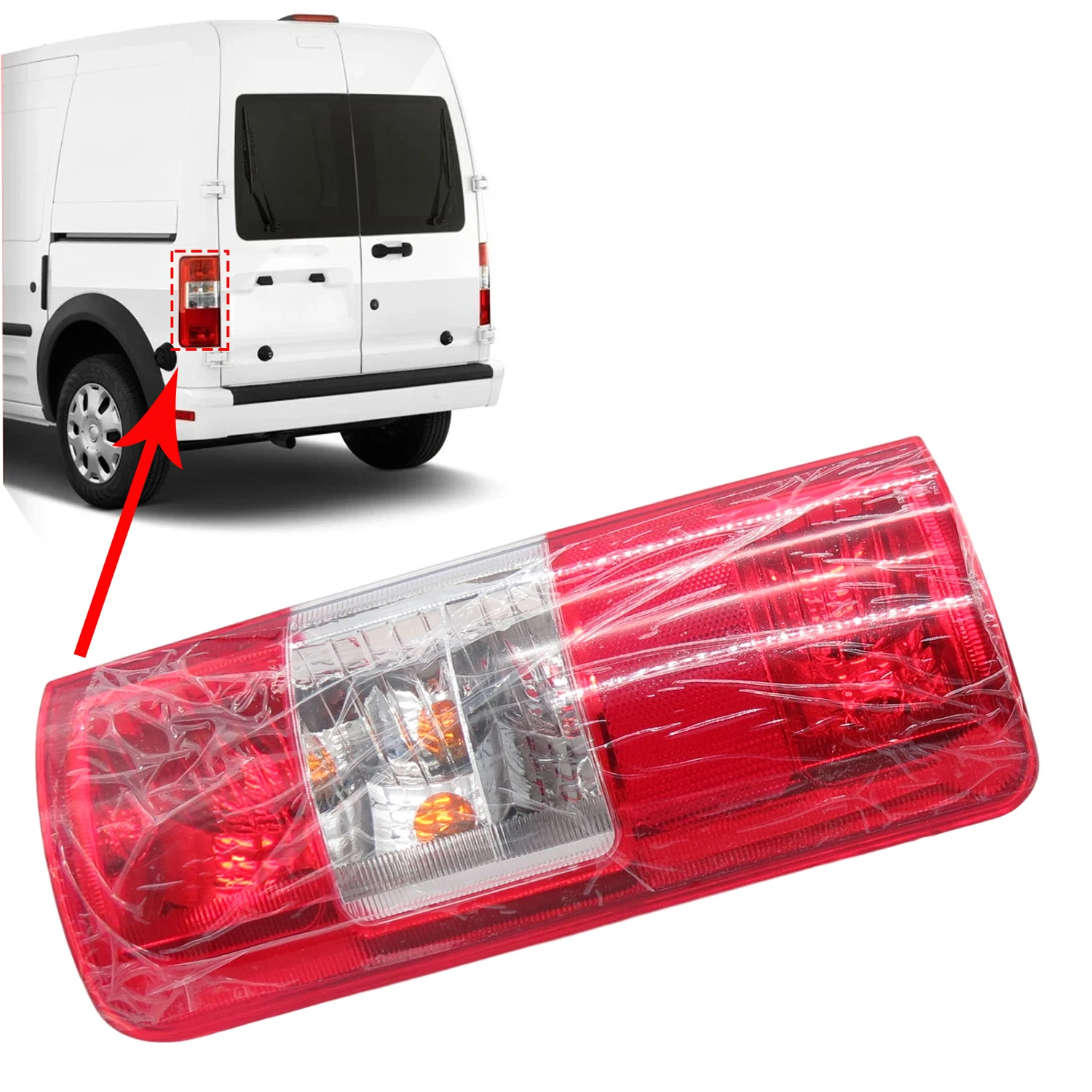 

Rear Left Tail Light Lamp Assy For Ford Transit Tourneo Connect 1.8 TDCi 2002 2003 2004 2005 2006 2007 2008 2009 2010 2011-2013
