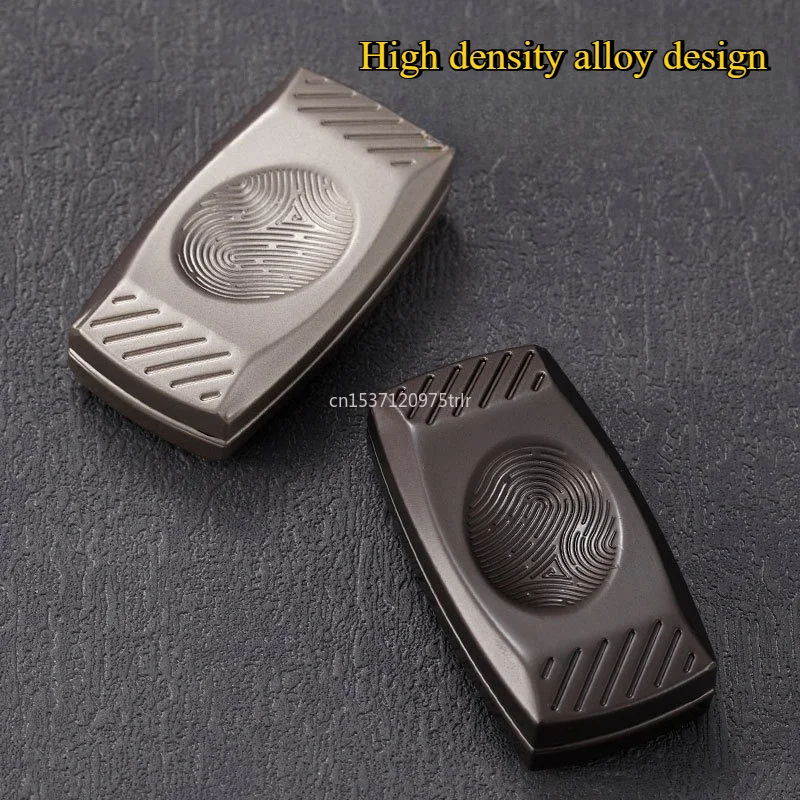 Magnetische Push-Karte Mechanische Slider Stress Relief Spielzeug Schieben Platte Münze EDC Metall Entlasten Anti Stress Zappeln Sensorischen Spielzeug