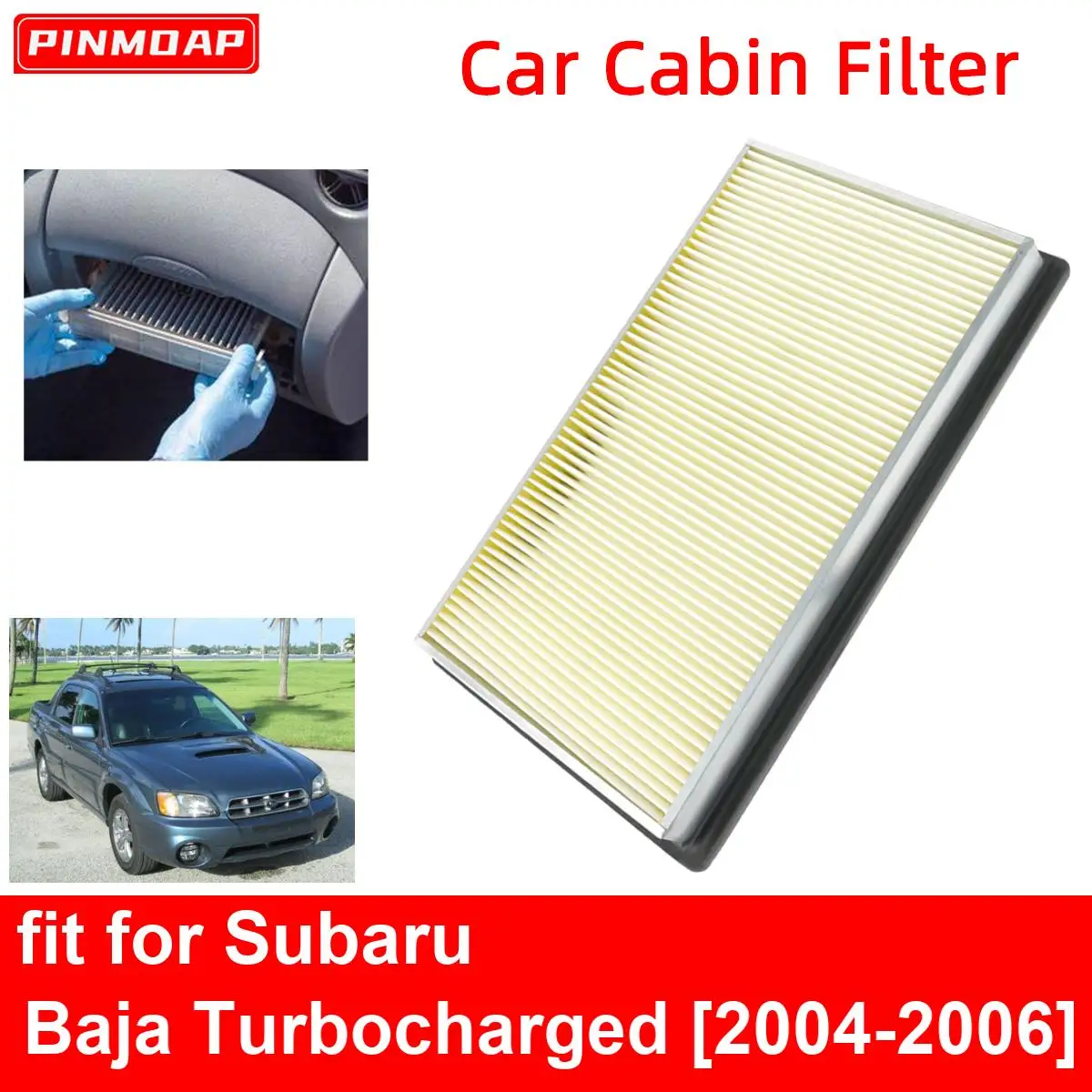 Engine Air Filter for Subaru Baja Turbocharged 2004-2006 Auto Filters Carbon Fiber CA4309 16546-0Z000 16546-70J10 16546-V0100