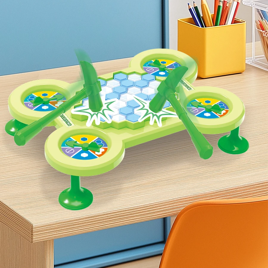 Ice breaking game to save frogs, desktop family game, frog hitting bricks, chessboard puzzle game, boys and girls gifts