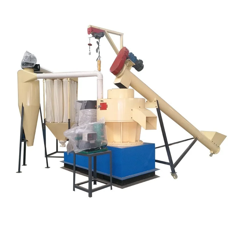 Biomass Pellet Machine Complete Production Line Manufacturer Straw Straw Peanut Shell Large Ring Mold Sawdust Pellet Machine
