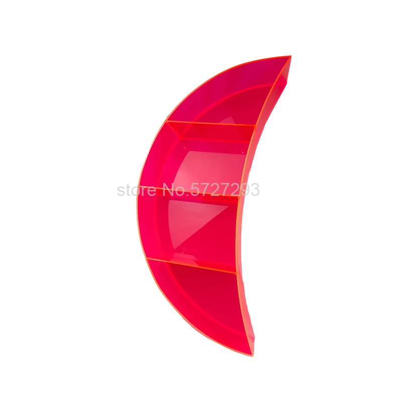 Pink Acrylic Moon Shelf Living Room Essential Wall Mounted Floating Storage Rack Bedroom Home Decoration