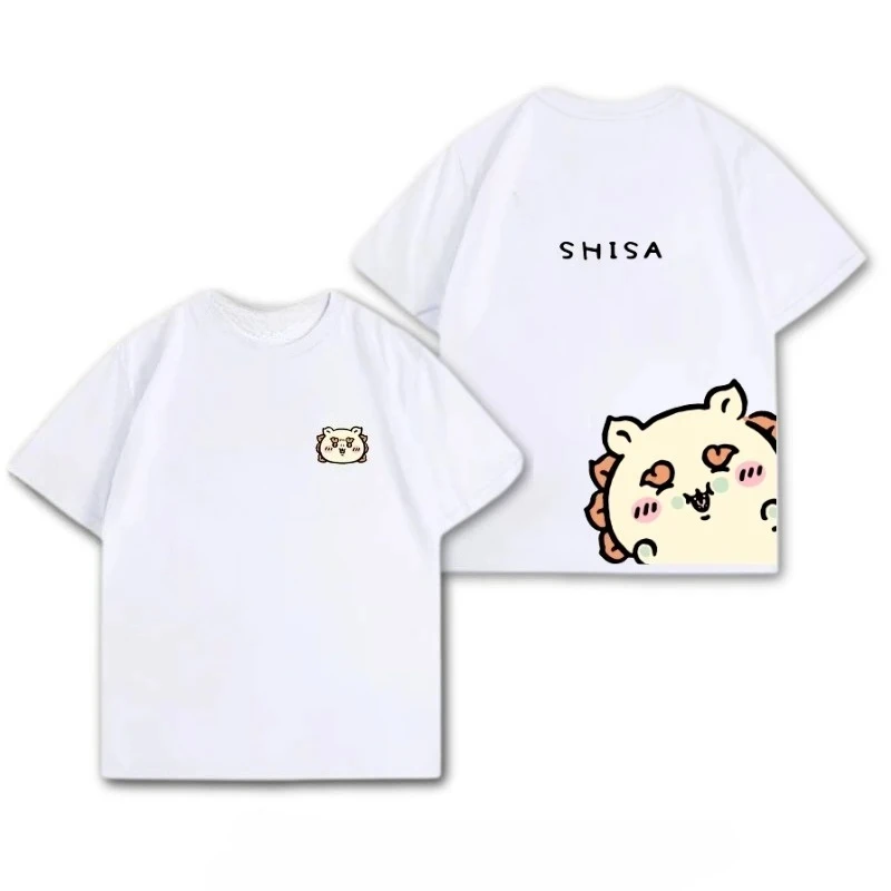 Chiikawa Cute Kawaii Anime Starry Tee Men's Women's Black Retro Cool Graphic Art Print Oversized Short Sleeve Streetwear Top