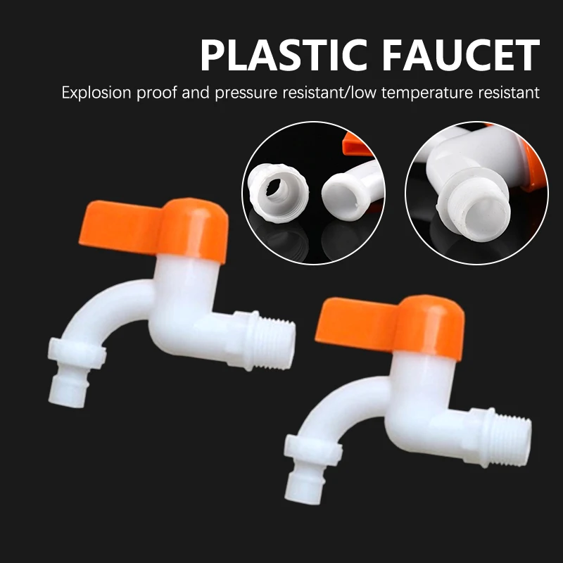 Household PVC Plastic Faucet, Washing Machine, Outdoor 4-point Cold Water Faucet In Public Places