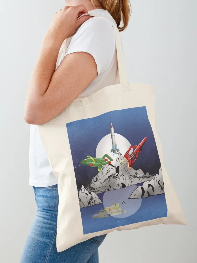 

Thunderbirds Tracy Island Tote Bag Canvas stote bag Women's shopper female bag canvas bags