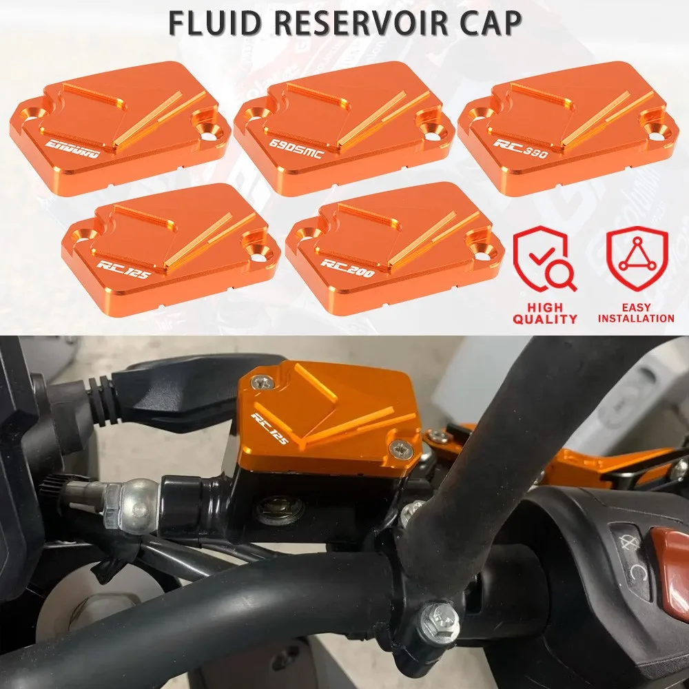 

New Motorcycle Front Brake Fluid Reservoir Cover For DUKE 125 200 390 690Duke RC200 RC390 RC125 SMC690 690LC4 Enduro/Supermoto