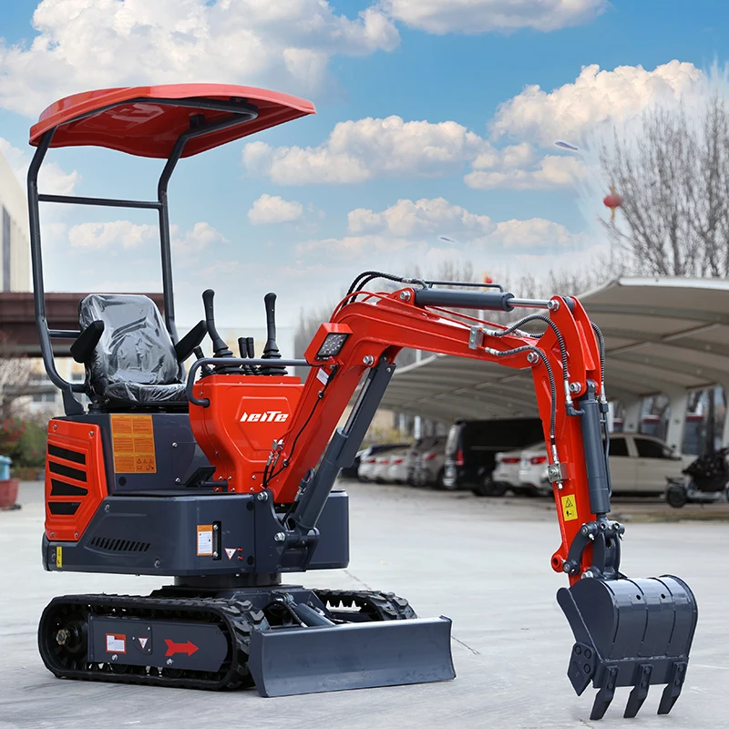 Chinese 1000 Kg 1 Ton 2 Ton 3 Ton Top Quality Hydraulic Small Digger  Crawler Mini Excavator Factory Delivery Can Customization