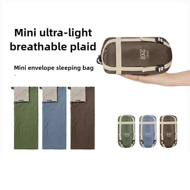 

​ Сверхлегкий спальный мешок для взрослых — компактное и портативное снаряжение для кемпинга, всесезонная подкладка для путешествий, походов и рюкзаков (침 markii)