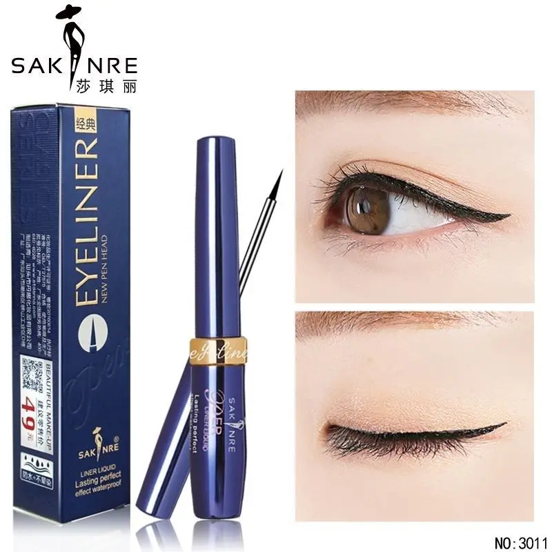 Saqili Eyeliner Liquid Pen, Fine Tip, Ultra-fine Waterproof Eyeliner Liquid, Soft Bristles, Soft Tip, Waterproof And Sweat-proof
