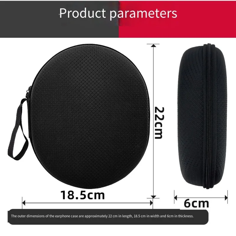 PHILE-Hard EVA Protective Carrying Case For QCY H3 H3 PRO H3 Lite Headphone Headsets Travel Storage Bag For QCY H4 Accessories view 3