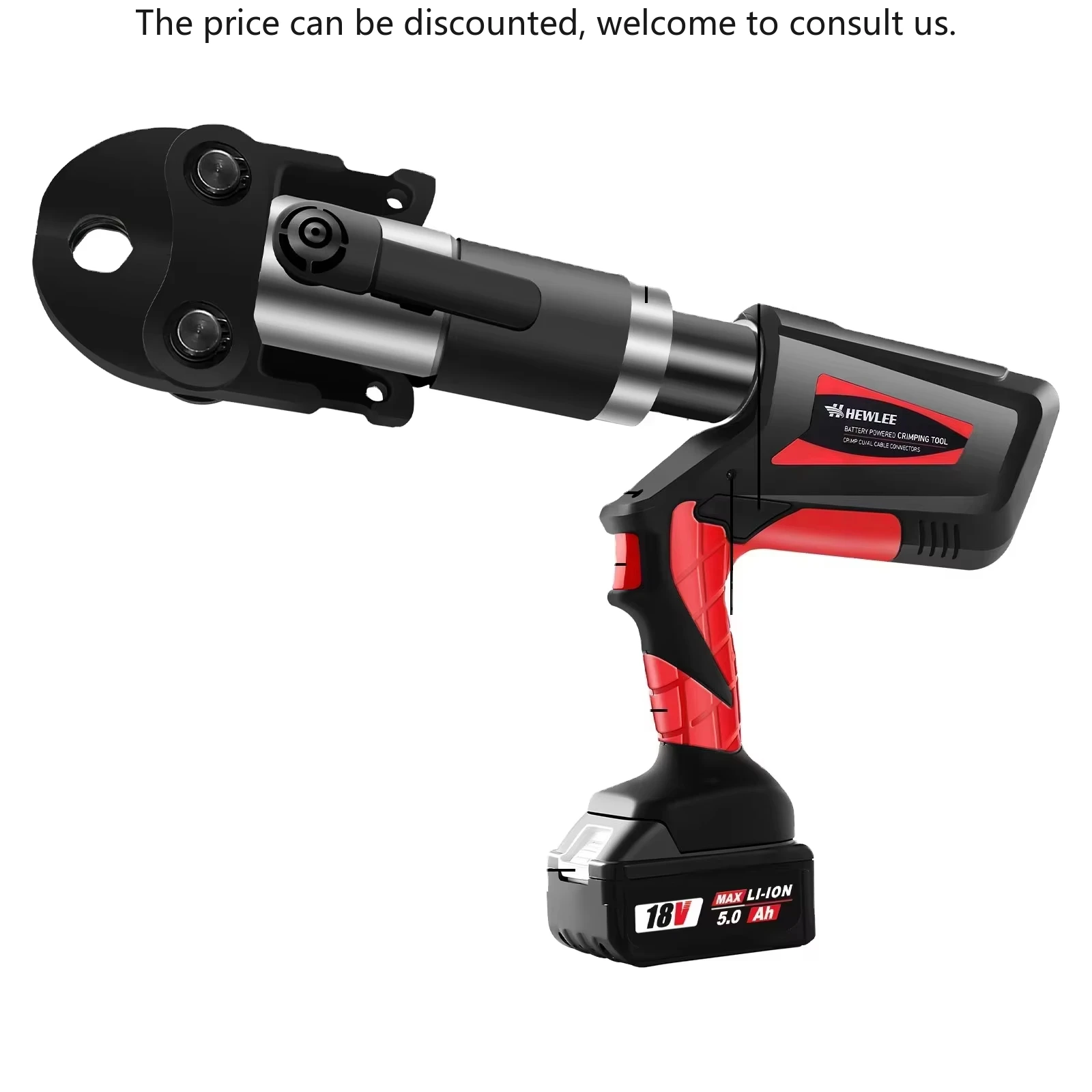 

HL-1550B Battery Copper Pipe Crimping Tool Pex Plumbing Pipe Fitting Crimping Tool Cordless Portable Electric Crimping Tool