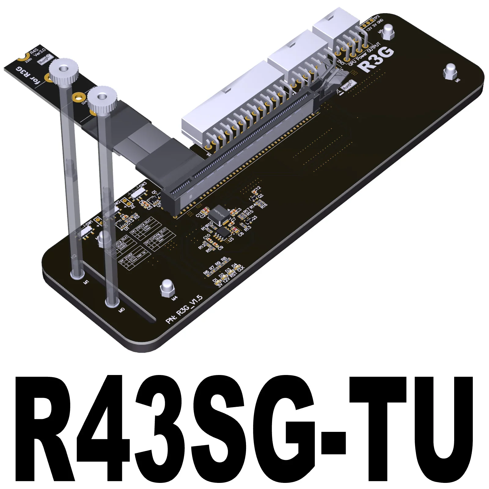 Tarjeta gráfica para portátil ADT R3G giro externo M.2 nvme PCIe3.0/4.0x4 dock velocidad completa R43SG R43SG-TU R43SG 4,0 K43SG